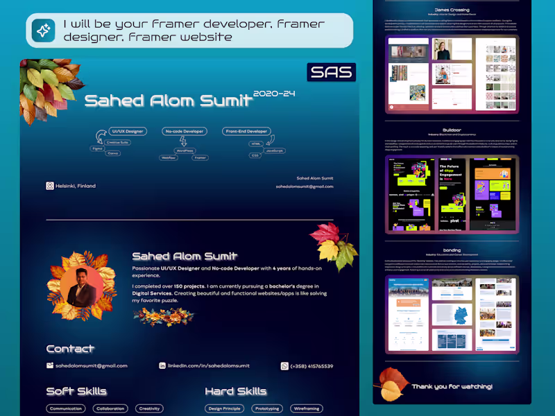 Cover image for I will be your framer developer, framer designer, framer website