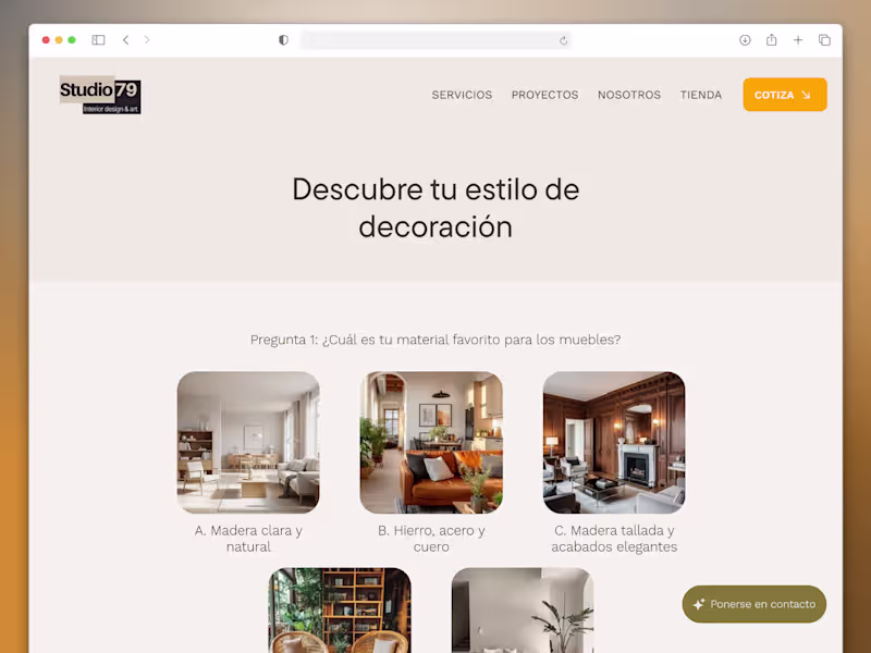 Cover image for Style Discovery Quiz Development
