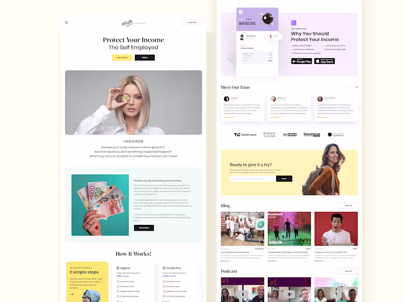 Cover image for Hustle-Website