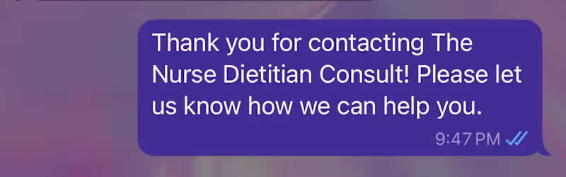 Cover image for An automated welcome message created