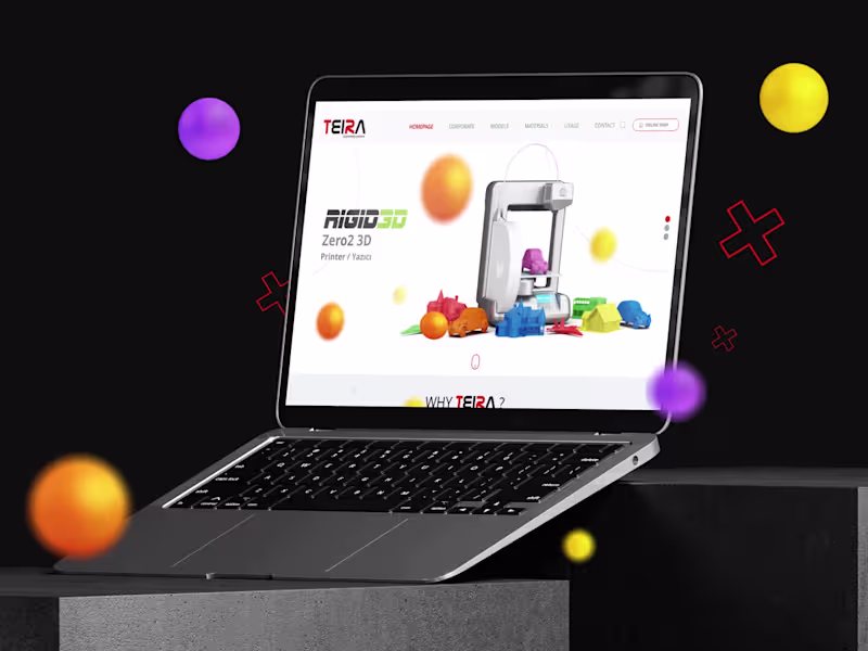 Cover image for Teira 3D Website Design