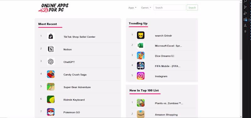 Cover image for Apps Info using Selenium/Laravel and Bootstrap