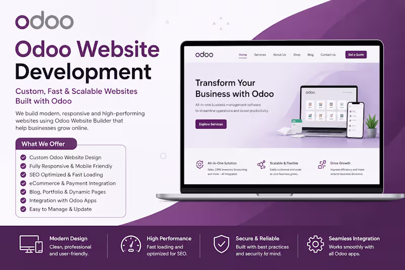 Cover image for Odoo Website Development & Customization