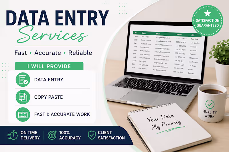 Cover image for Data entry for you