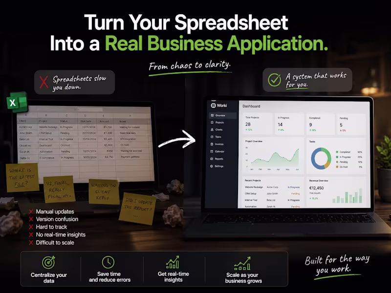 Cover image for Turn Your Spreadsheet Into a Real Business Application