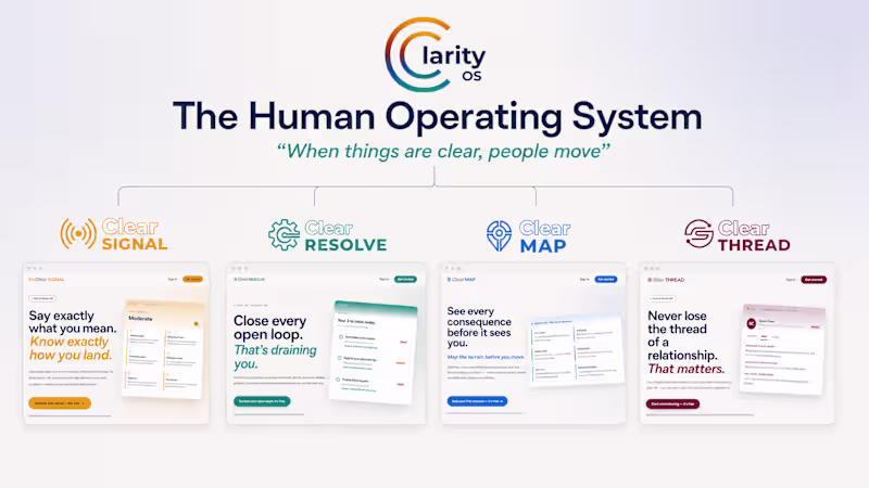 Cover image for ClarityOS: AI-Native SaaS Product Ecosystem
I