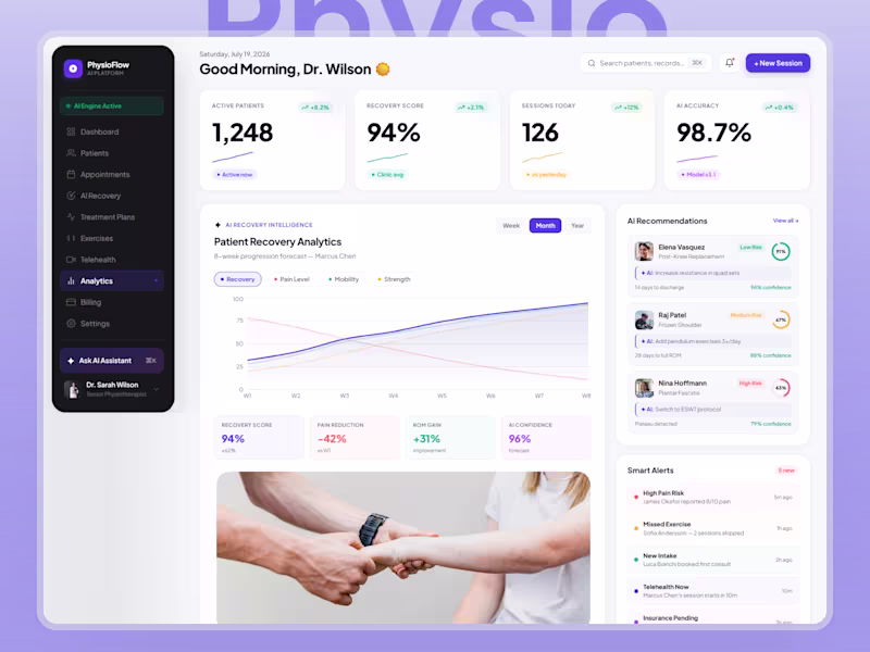 Cover image for PhysioFlow is a modern AI-powered