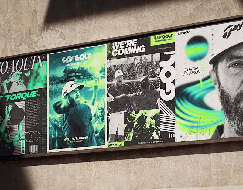 Cover image for LIV Golf Posters Design