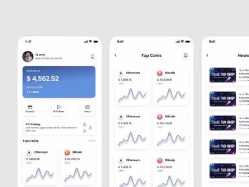 Cover image for do bubble app developer, wallet app desig, ui and ux design