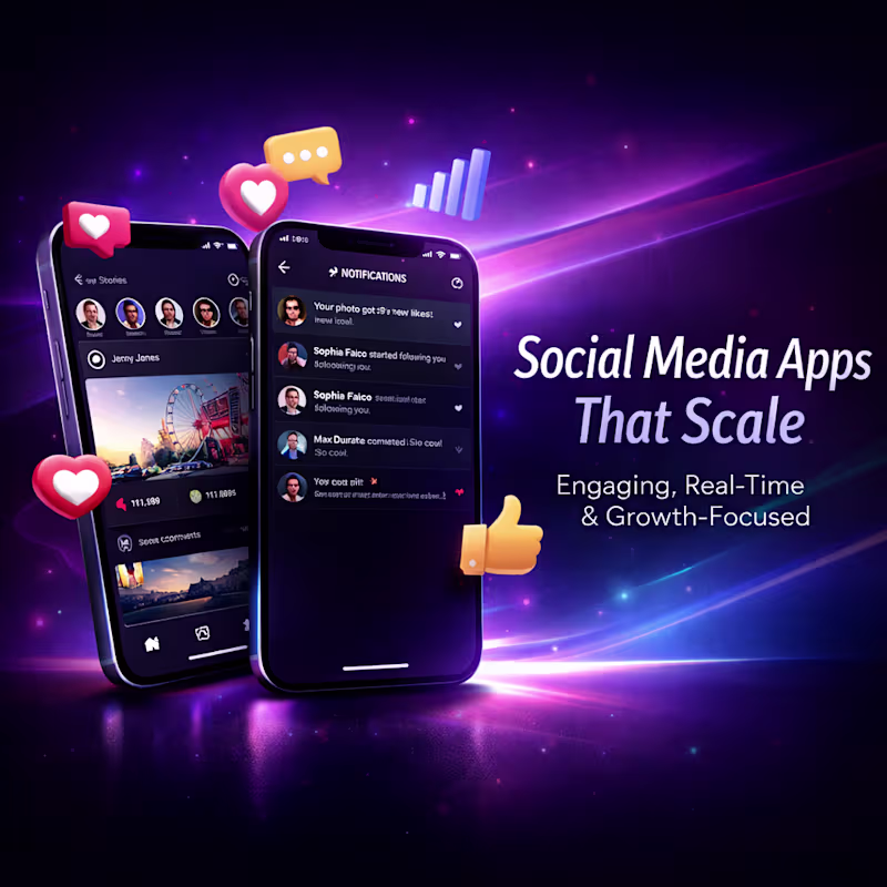 Cover image for Developed a real-time social media