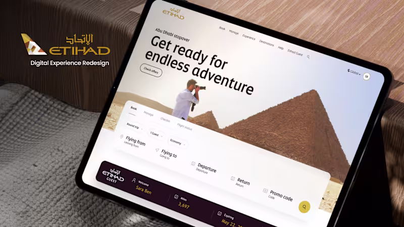 Cover image for Etihad Airways — Unified Digital Ecosystem (Pitch)
