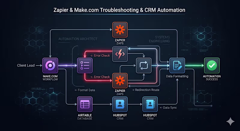 Cover image for Zapier & Make.com Troubleshooting & CRM Automation
