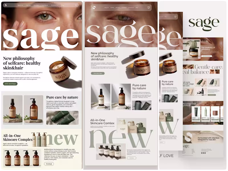Cover image for Sage Beauty Email Marketing Design