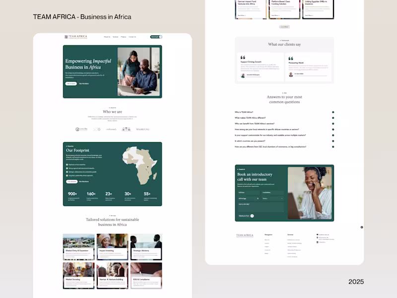 Cover image for Framer Website Optimization for Team Africa