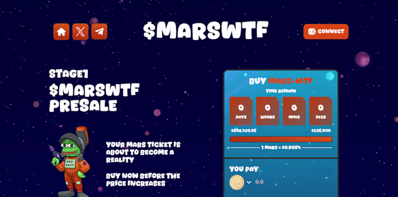Cover image for Web3 platform for Mars WTF