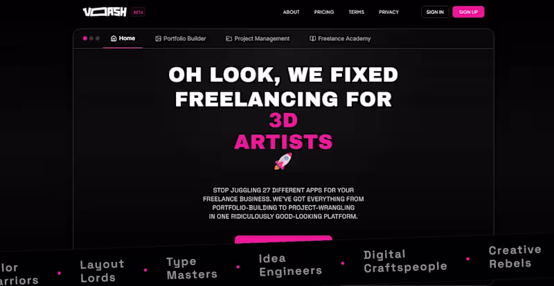 Cover image for Voash — Freelance Platform for Designers