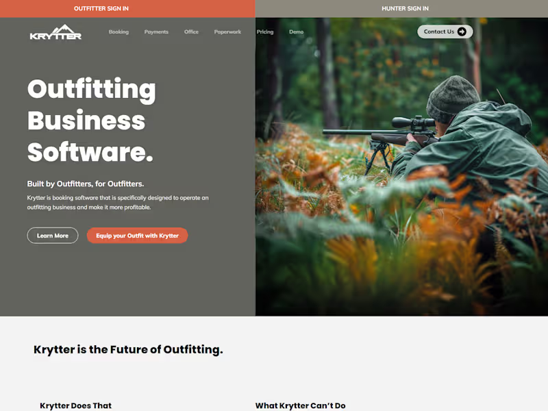 Cover image for Krytter WordPress Website Design