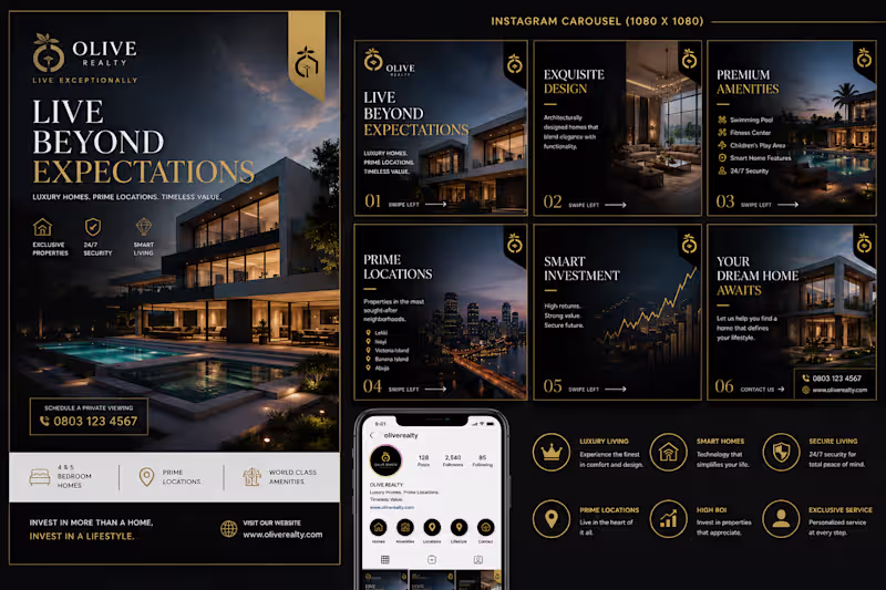 Cover image for ✨ Luxury Real Estate Campaign