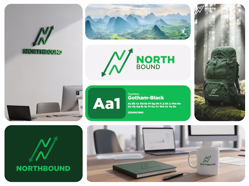 Cover image for At the center is a custom symbol shaped like the letter “N”,...