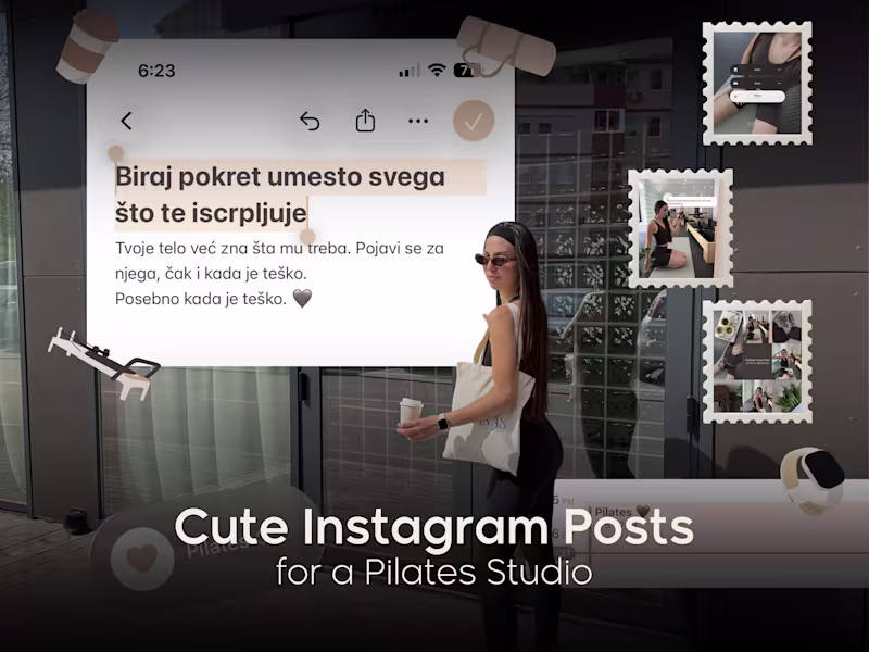 Cover image for Cute Instagram Posts for a Reformer Pilates Studio