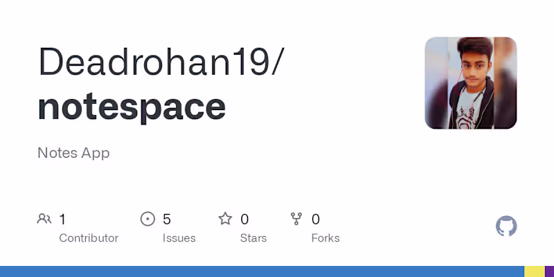 Cover image for Deadrohan19/notespace