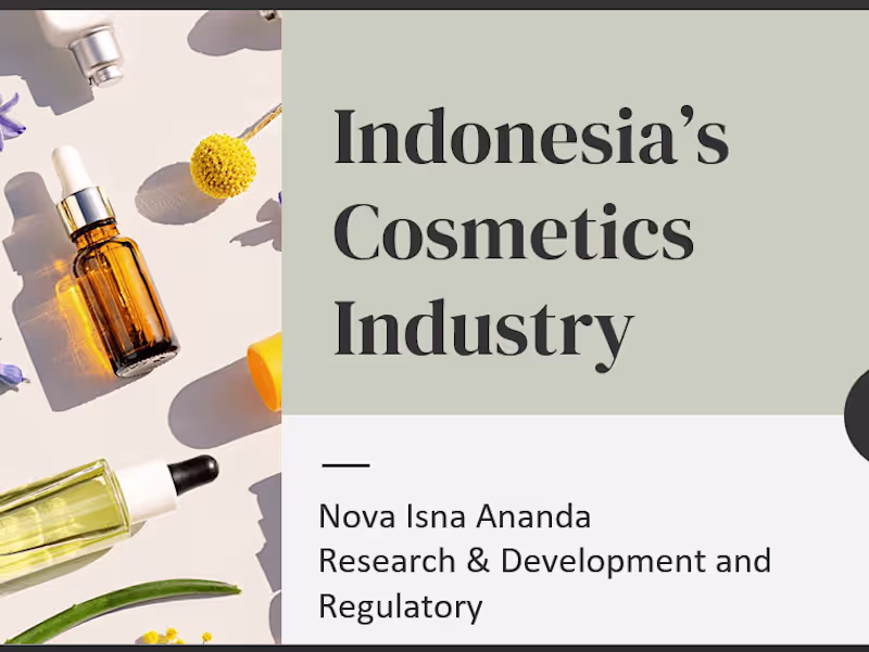 Cover image for Deck - Market Research for Cosmetics Industry in Indonesia