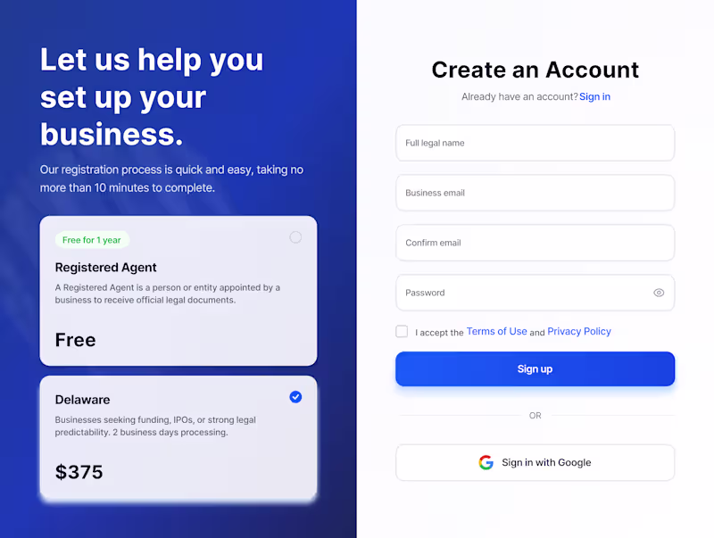 Cover image for Tax Registration Platform for US Businesses
