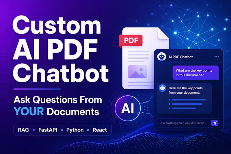 Cover image for Custom AI RAG Chatbot for PDF Documents