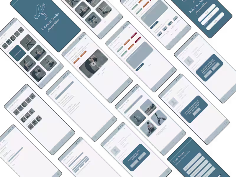 Cover image for Kakasana Studio | Mobile App UI Design