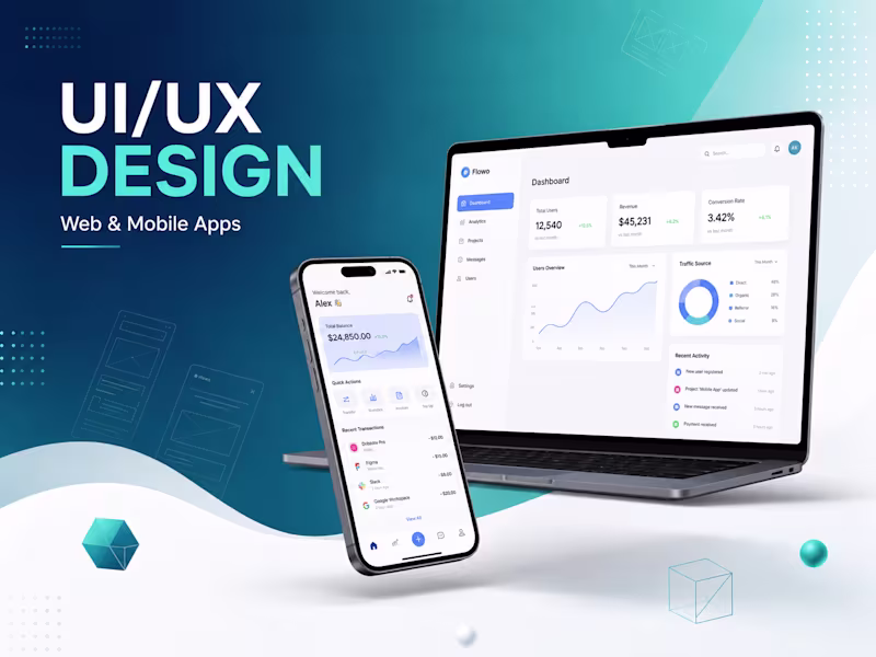 Cover image for UI/UX Design for Web & Mobile Apps