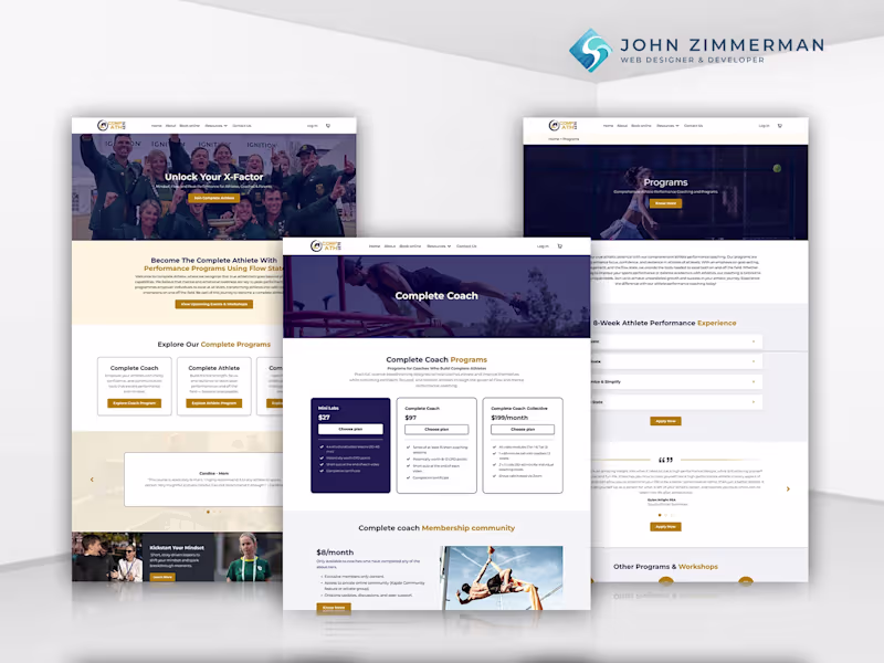 Cover image for Complete Athlete — Custom Kajabi Migration & Platform Build
