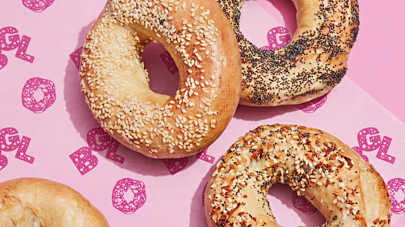 Cover image for Colorful Bagel Bar Branding Design