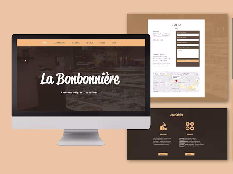 Cover image for La Bonbonniere Website Design