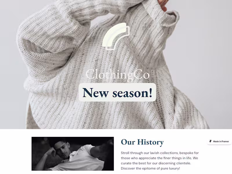 Cover image for Framer Apparel Website
