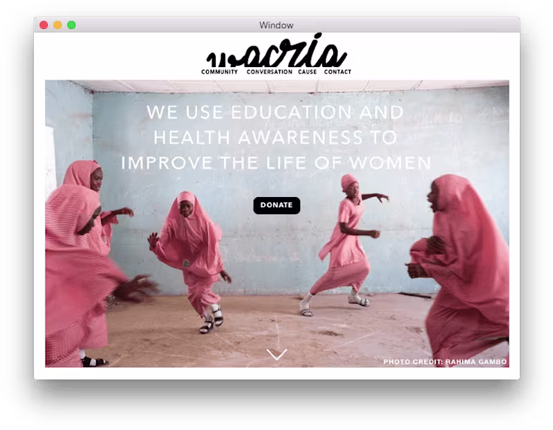 Cover image for Website & Brand Identity Design | WACRIA Foundation