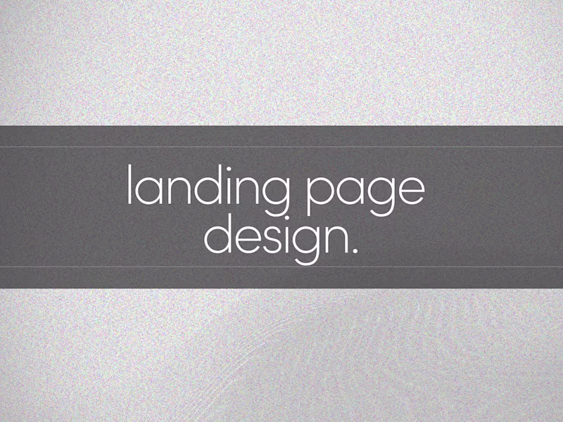 Cover image for Immersive landing page design