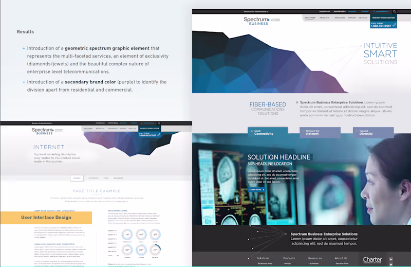 Cover image for Spectrum Enterprise Website Redesign Case Study