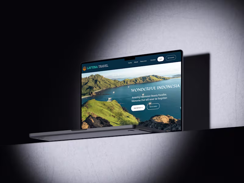 Cover image for Layyina Travel Landing Page Design