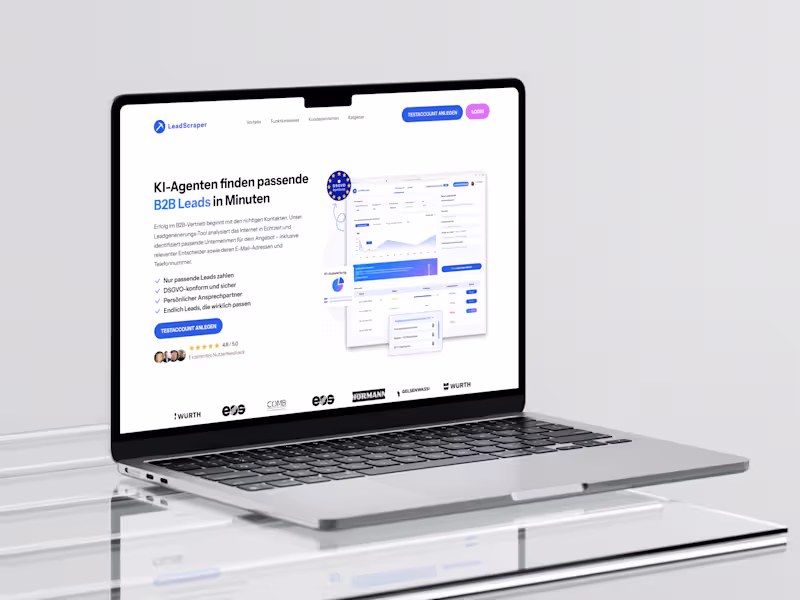 Cover image for LeadScraper — AI Lead Gen Landing Page That Converts