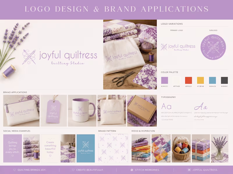 Cover image for Real Client Project: Quilting Logo
Joyful