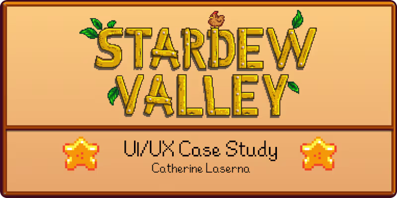 Cover image for Stardew Valley User Experience Redesign