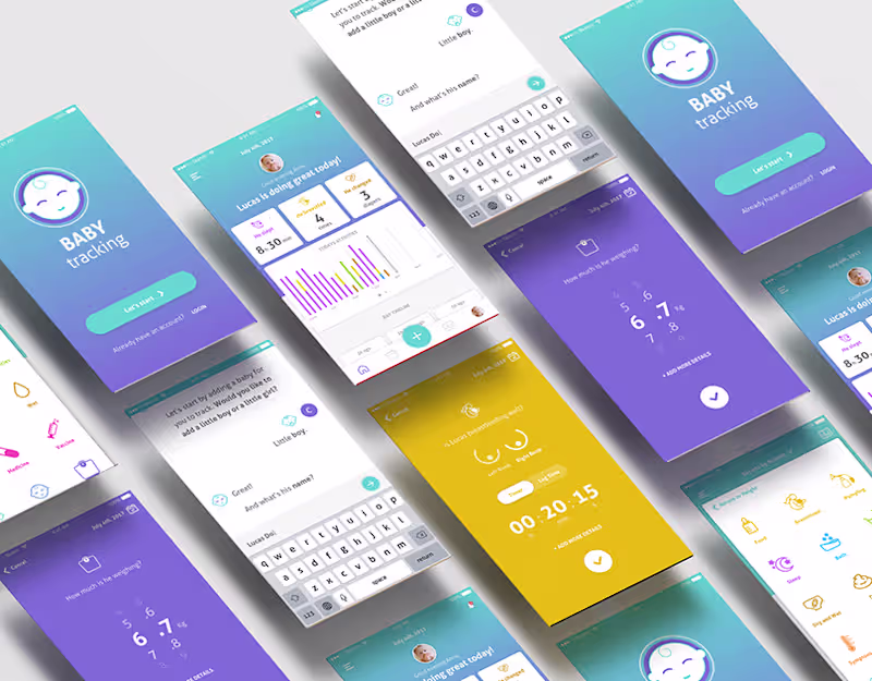 Cover image for Baby Tracking App | UX/UI