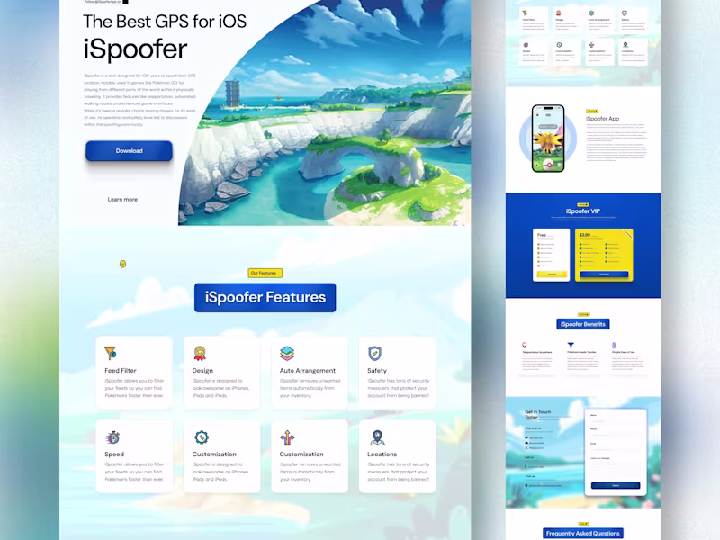 Cover image for iSpoofer Website Design