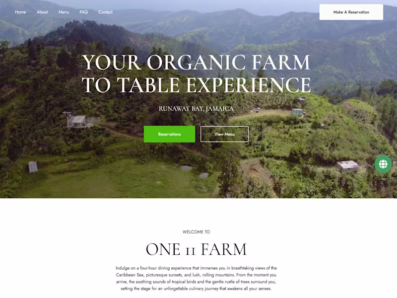 Cover image for Farm-to-Table Dining in Jamaica | One 11 Farm