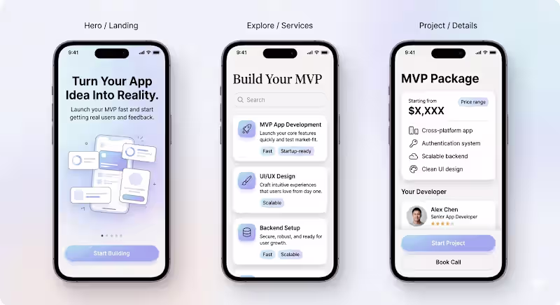 Cover image for MVP Mobile App Design & Development