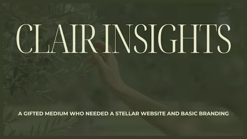 Cover image for CLAIR Insight: An Elevating Website for Elevating Experiences