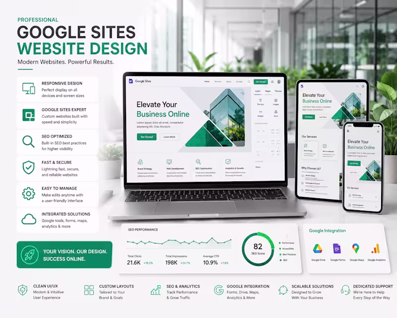 Cover image for I Will Design a Professional Google Sites Website