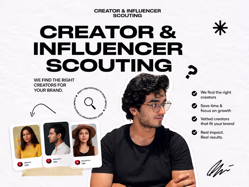 Cover image for Creator & Influencer Scouting | Creator Matchmaker