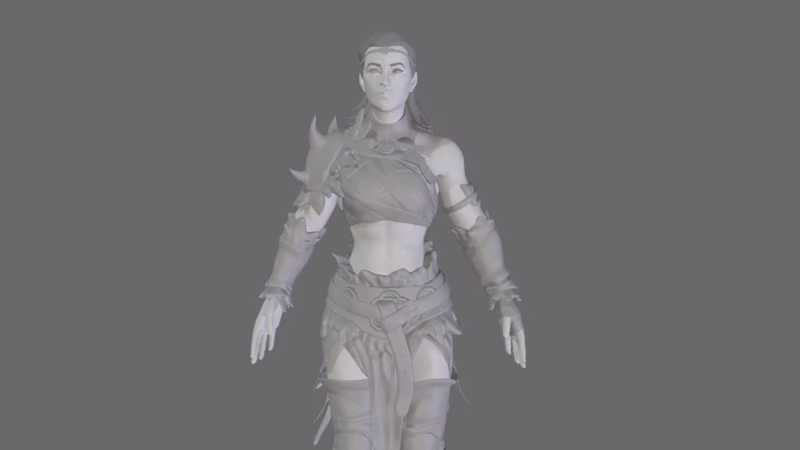 Cover image for Woman Warrior/Vikinga -  Challenging 3D Modeling Project