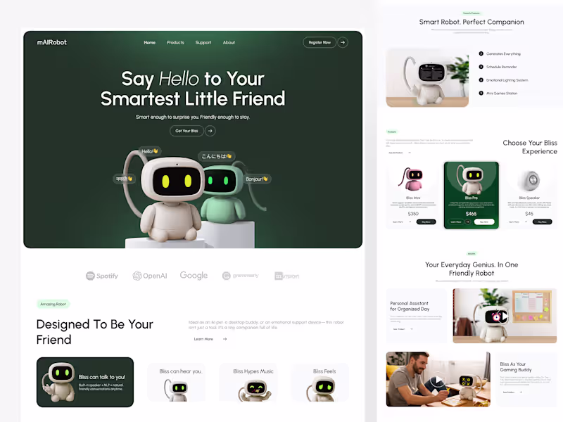 Cover image for UI Design for mAIRobot